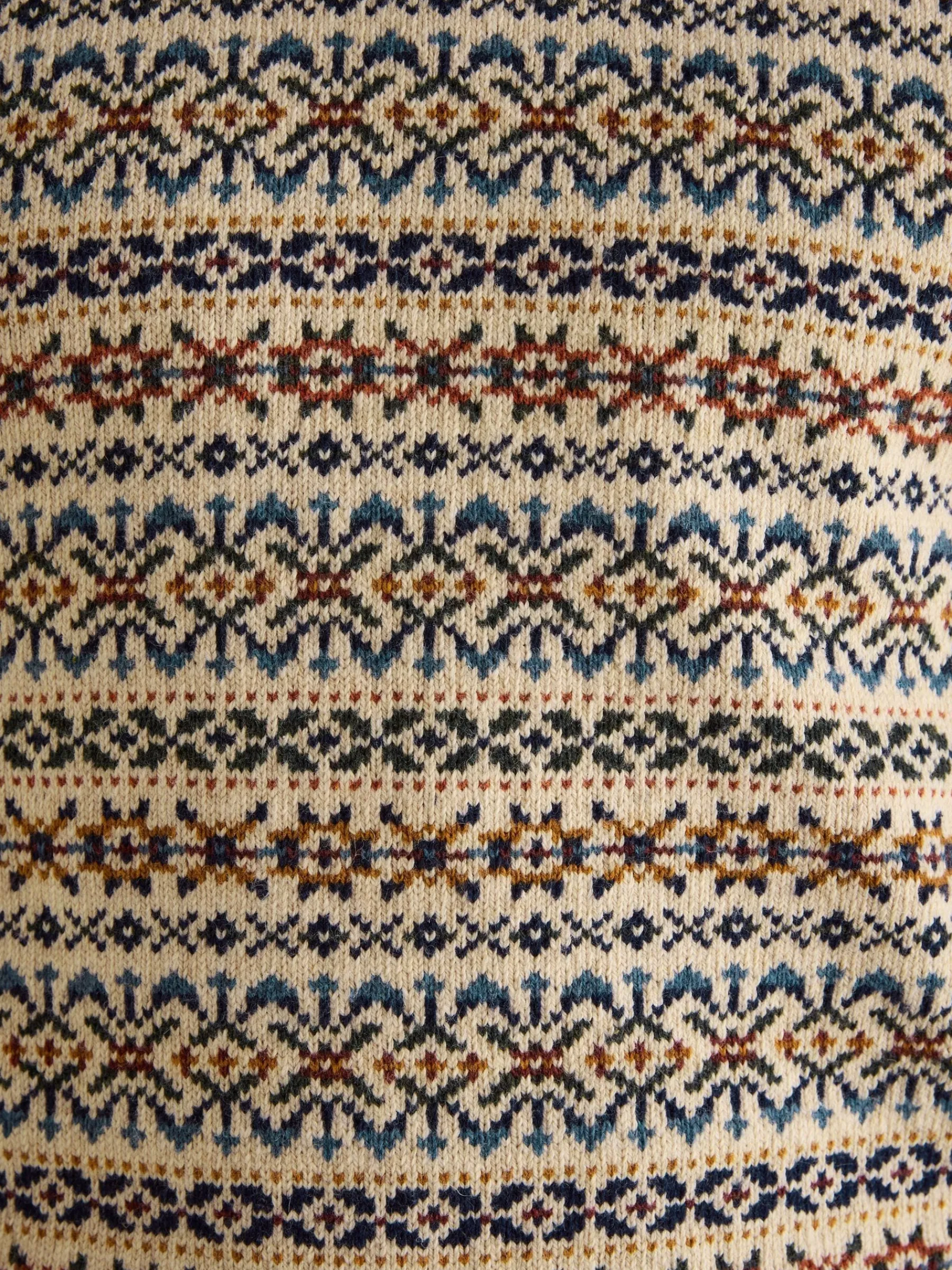 Fair Isle Crew Neck Jumper Contains Merino Wool<Joules Best