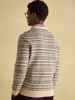 Fair Isle Crew Neck Jumper Contains Merino Wool<Joules Best