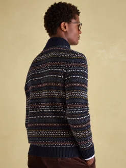 Fair Isle Quarter Zip Knit Jumper Contains Merino Wool<Joules Online