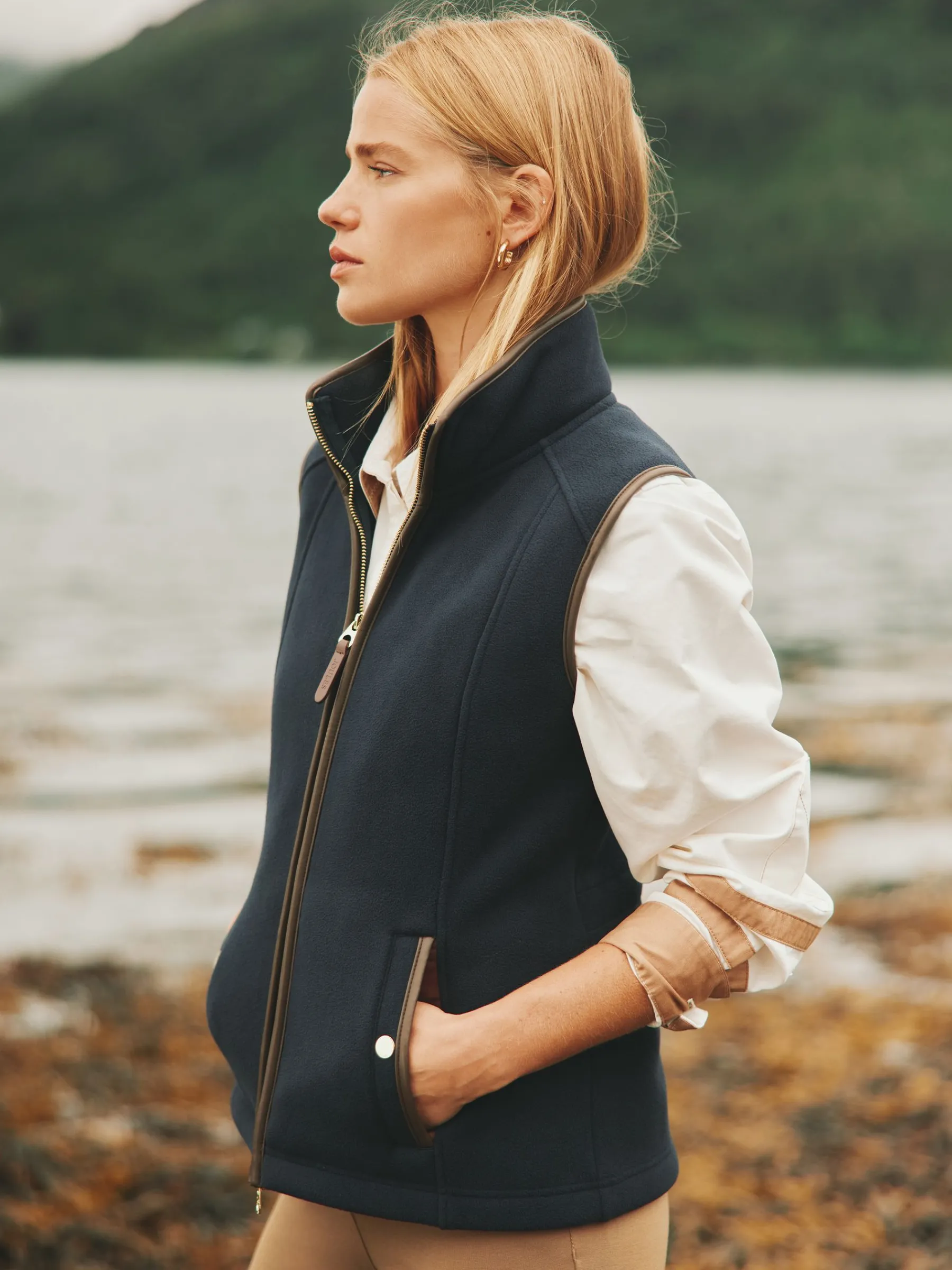 Fairbourne Fleece Gilet<Joules New