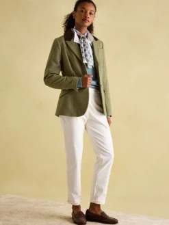 Fayfair Khaki Green Tweed Hacking Jacket<Joules Outlet