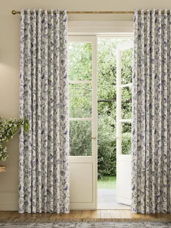 Festival Pheasants Set of 2 Blackout Eyelet Curtains<Joules Clearance