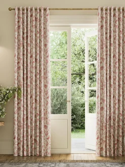 Festival Pheasants Set of 2 Blackout Eyelet Curtains<Joules Sale