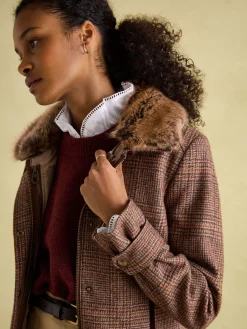 Fieldcoat Luxe Fieldcoat Luxe 3-in-1 Tweed Coat with Removable Quilted Gilet<Joules Sale