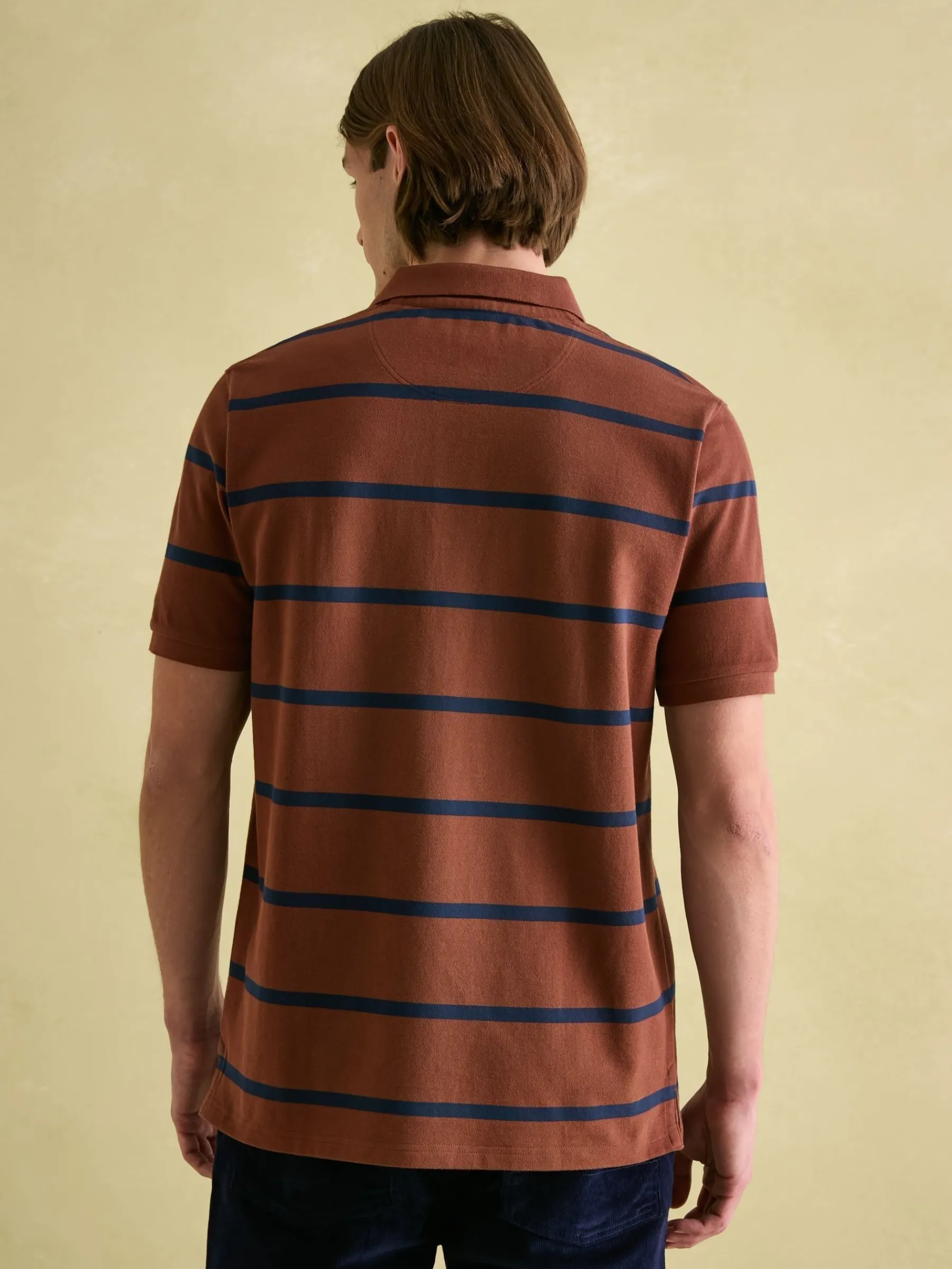 Filbert Brown & Navy Striped Polo Shirt<Joules Sale
