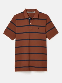 Filbert Brown & Navy Striped Polo Shirt<Joules Sale