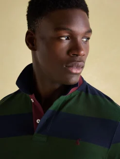 Filbert Green & Navy Striped Polo Shirt<Joules Best