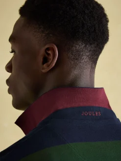 Filbert Green & Navy Striped Polo Shirt<Joules Best
