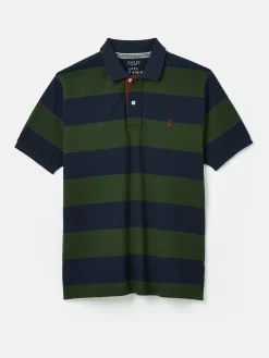 Filbert Green & Navy Striped Polo Shirt<Joules Best