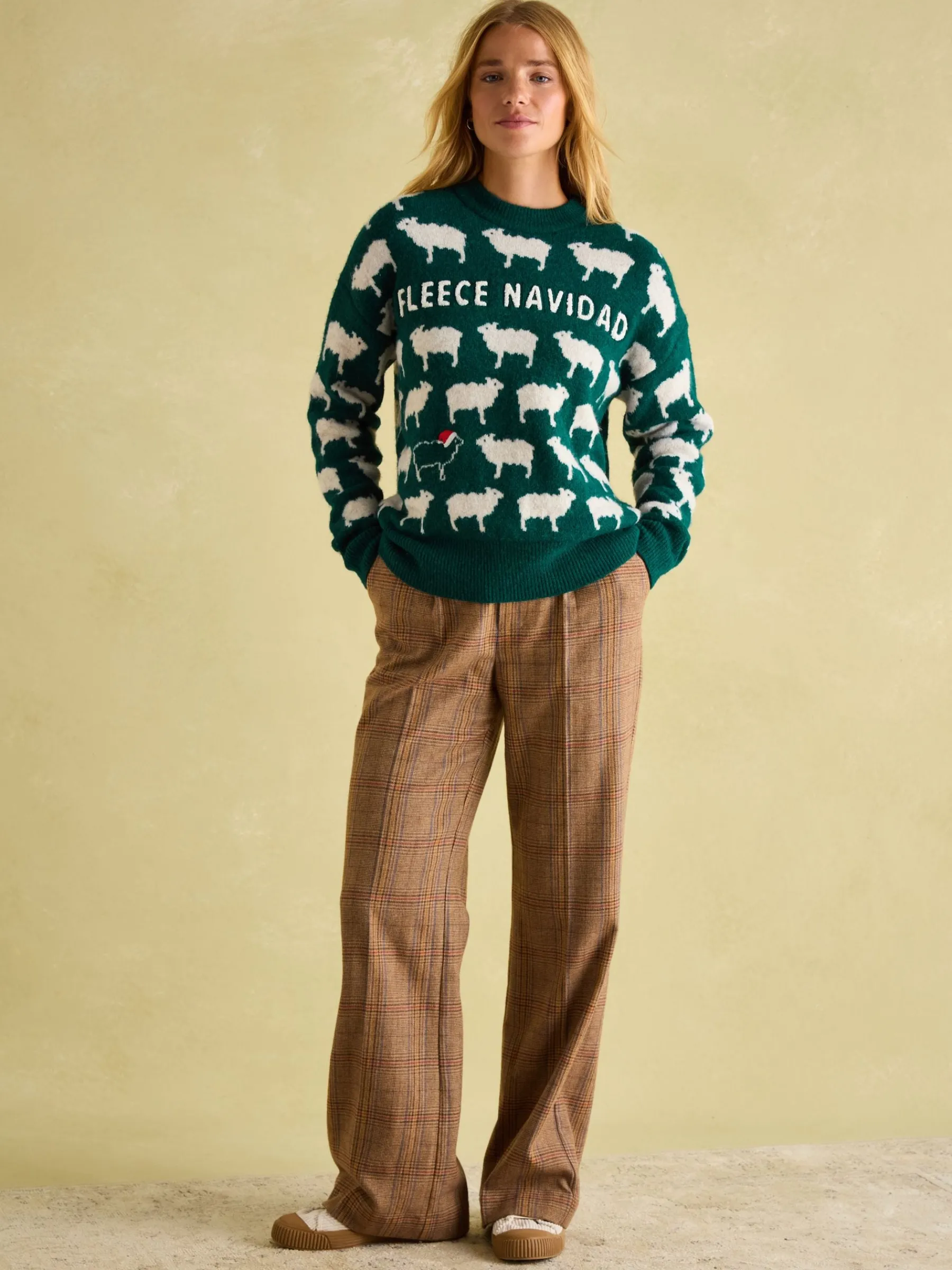 Fleece Navidad Christmas Jumper<Joules Online