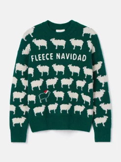 Fleece Navidad Christmas Jumper<Joules Online