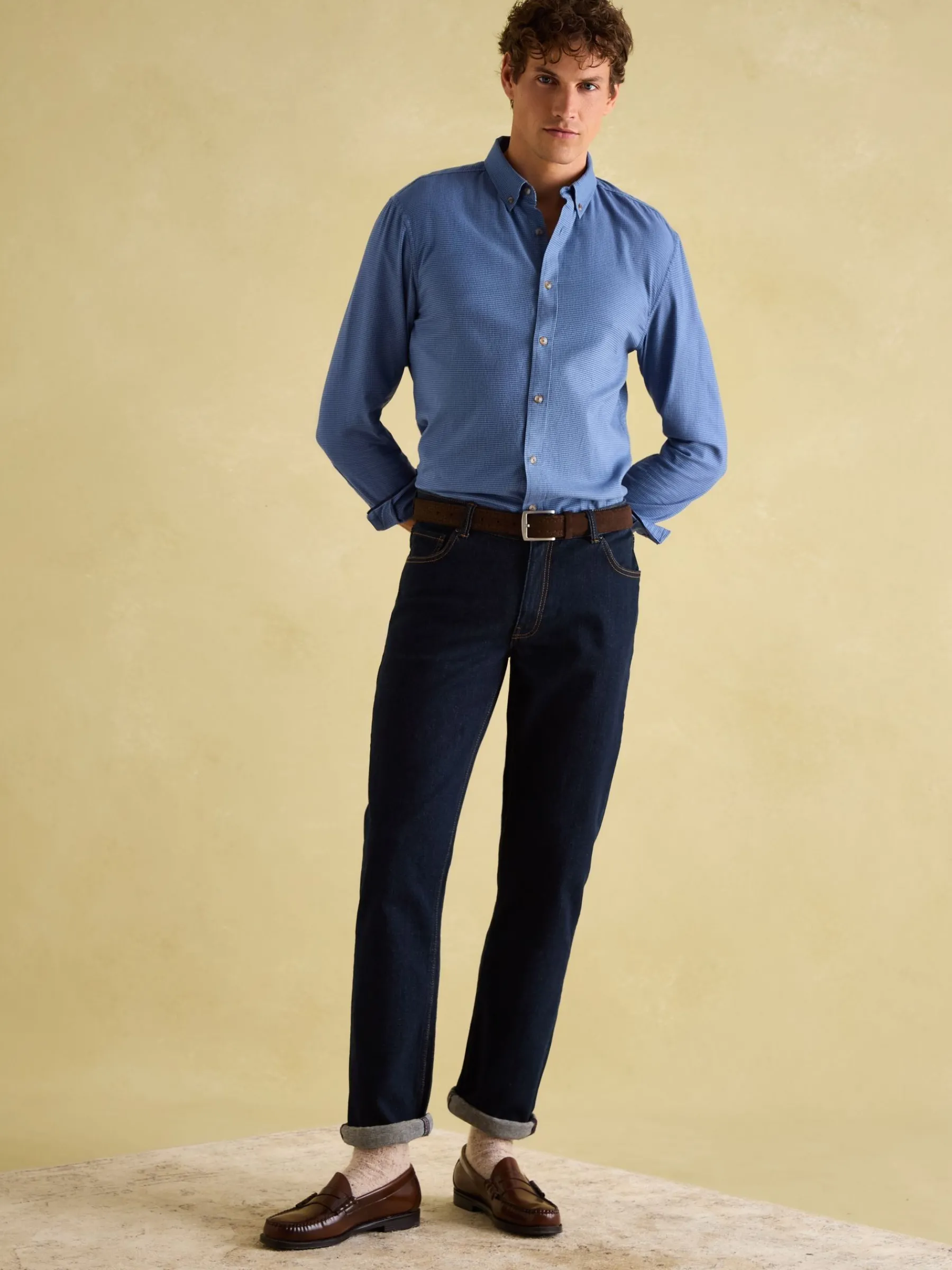 Fletcher Houndstooth Classic Shirt<Joules Clearance