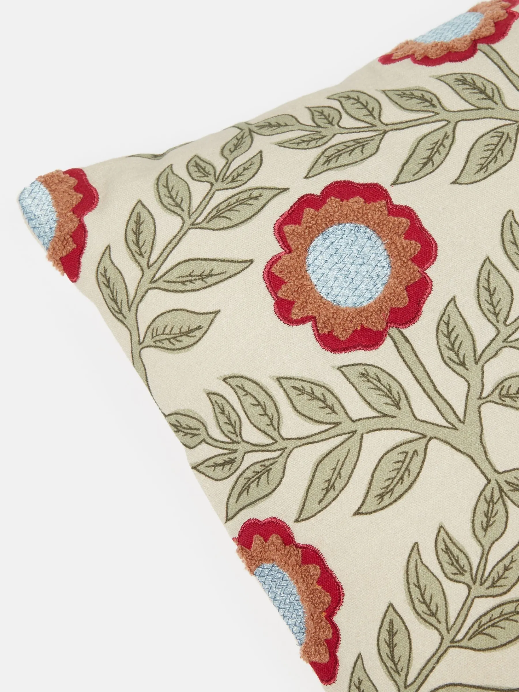 Floral Trellis 100% Cotton Cushion<Joules New