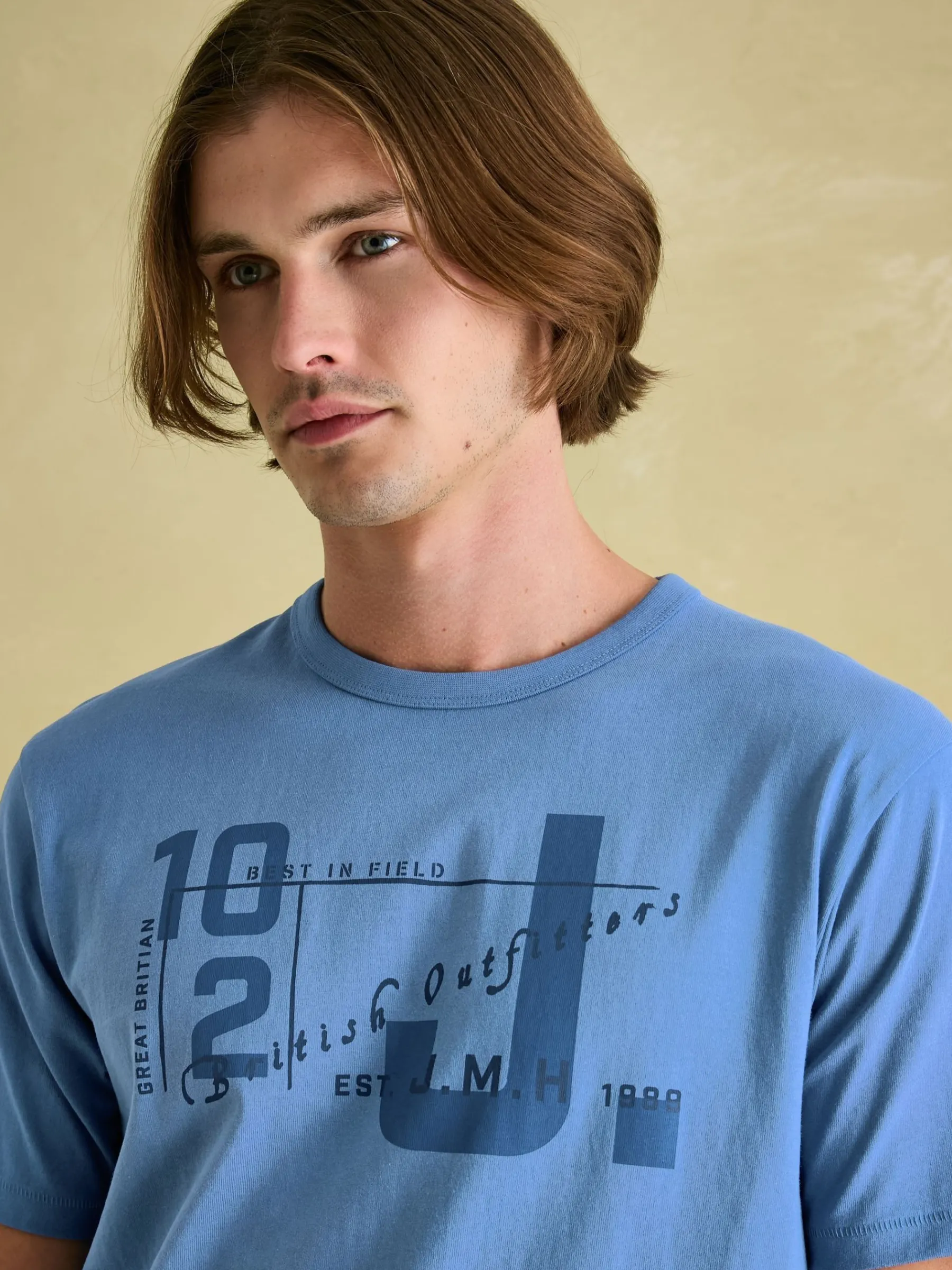 Flynn Jersey Crew Neck T-Shirt<Joules Online
