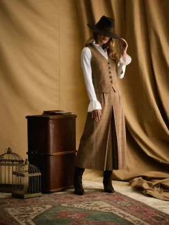 Foxley Tweed Culottes<Joules