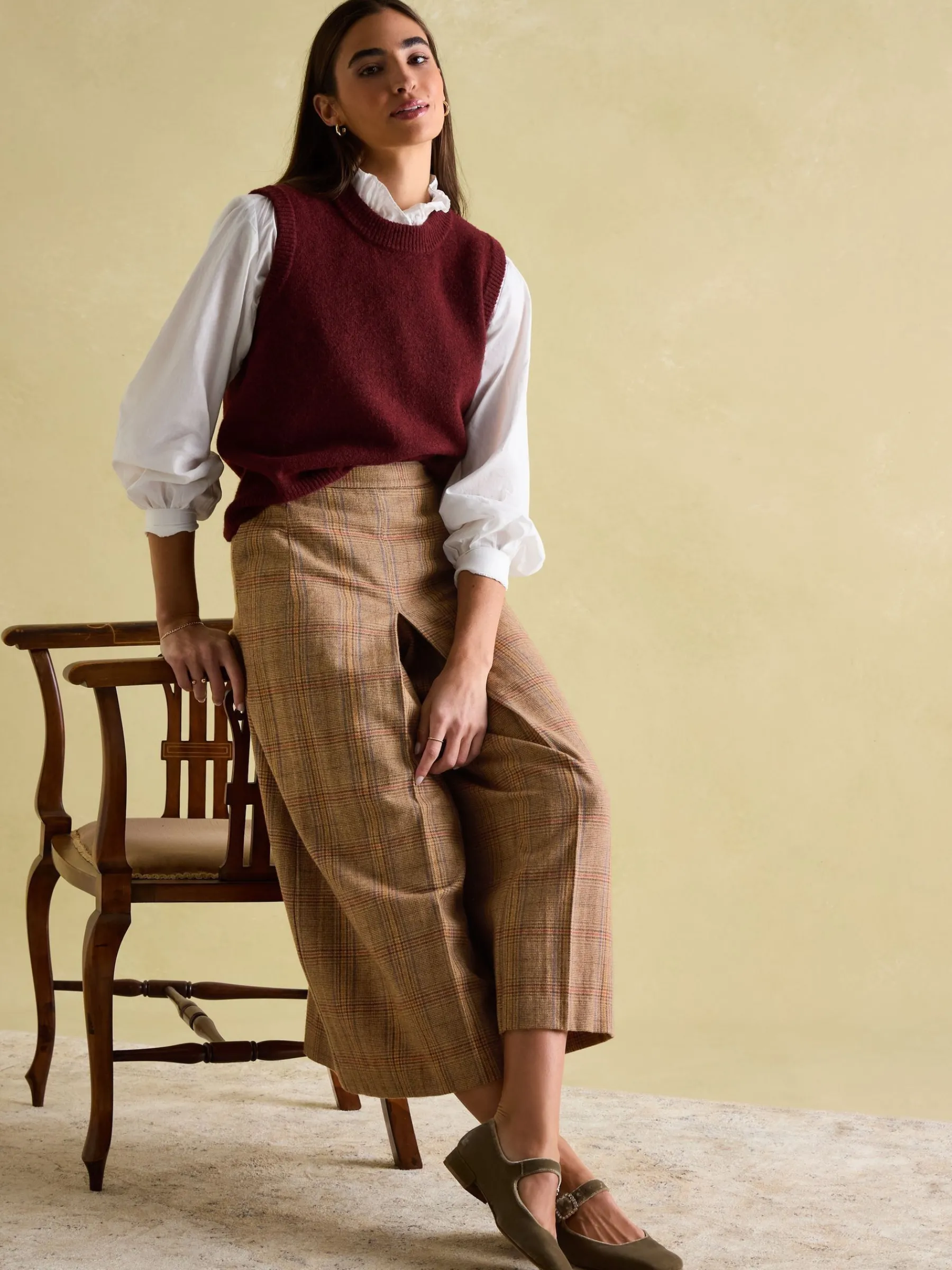 Foxley Tweed Culottes<Joules