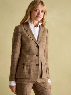 Foxley Tweed Suit Blazer<Joules Hot