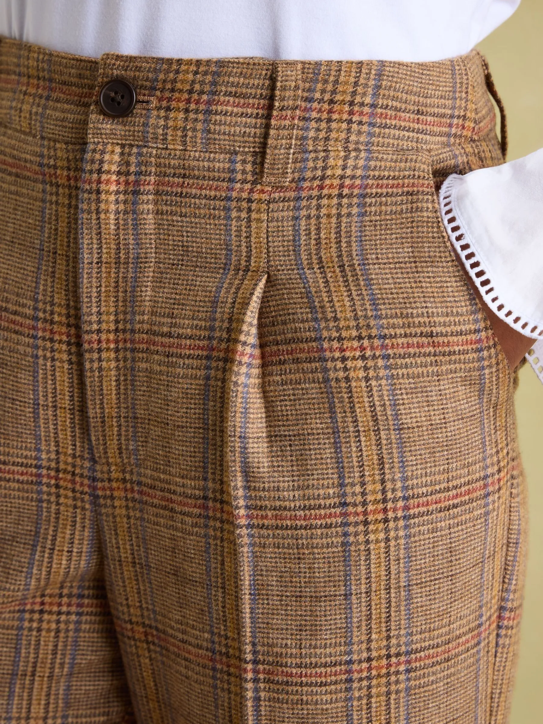 Foxley Wide Leg Tweed Trousers<Joules
