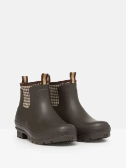 Foxton Chocolate Brown Neoprene Lined Ankle Wellies<Joules New
