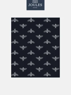 French Navy Block Print Bee 10M Wallpaper<Joules Outlet