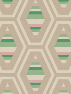 Garden Greens Hallaton Kilim 10M Wallpaper<Joules Online