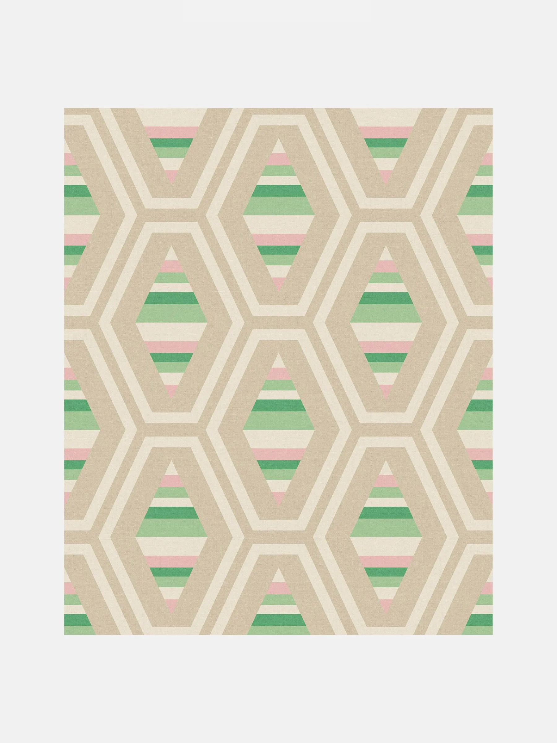 Garden Greens Hallaton Kilim 10M Wallpaper<Joules Online