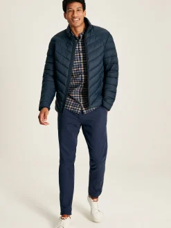 Garrett Navy Blue Showerproof Padded Jacket<Joules Outlet