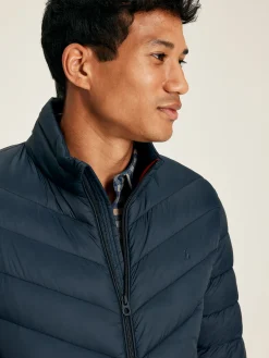 Garrett Navy Blue Showerproof Padded Jacket<Joules Outlet