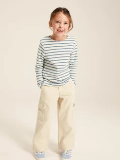 Georgia Beige Cargo Wide Leg Trousers<Joules Clearance