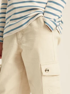 Georgia Beige Cargo Wide Leg Trousers<Joules Clearance