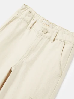 Georgia Beige Cargo Wide Leg Trousers<Joules Clearance