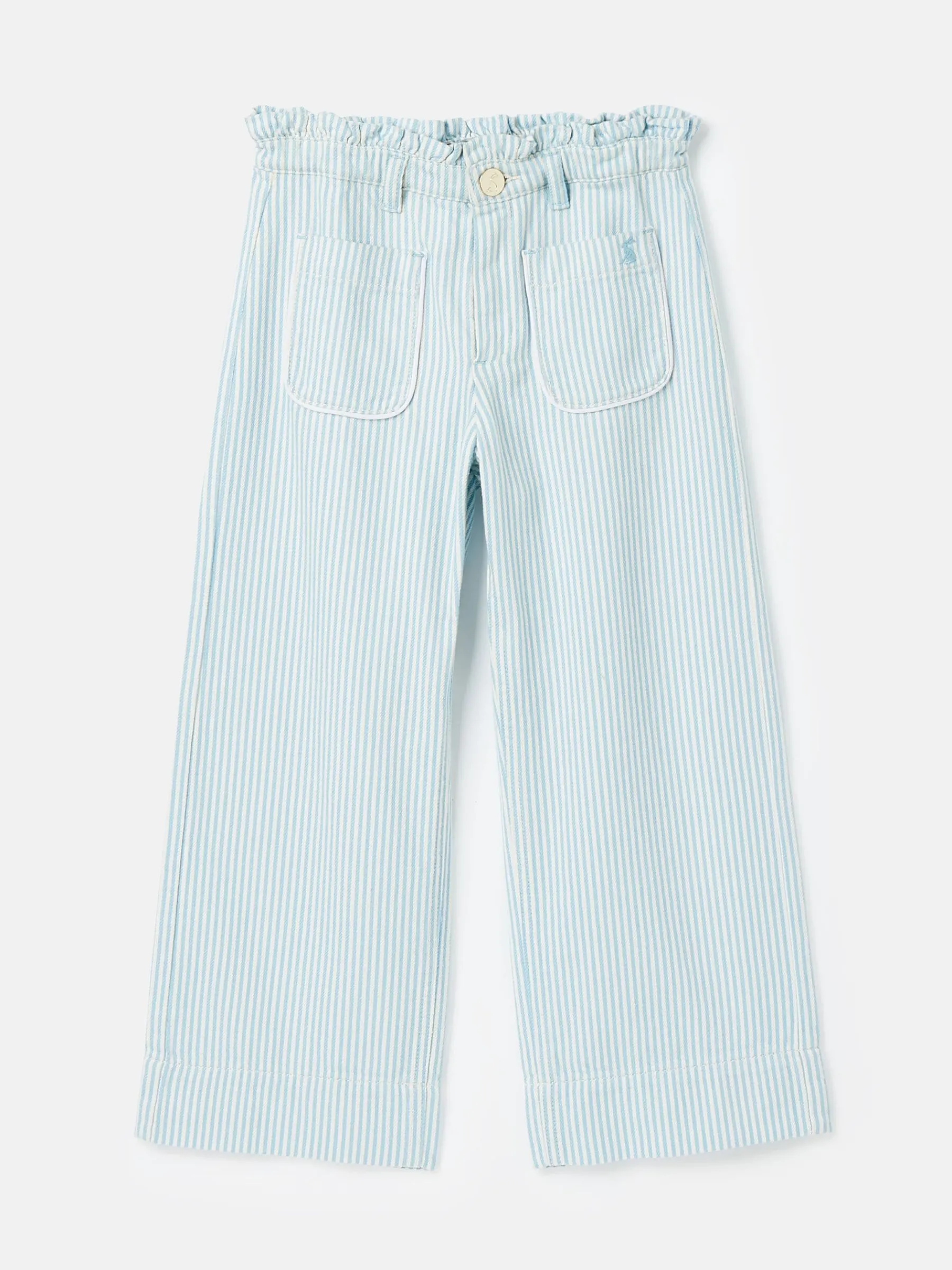 Georgia Blue Striped Wide Leg Trousers<Joules New