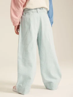 Georgia Blue Striped Wide Leg Trousers<Joules New