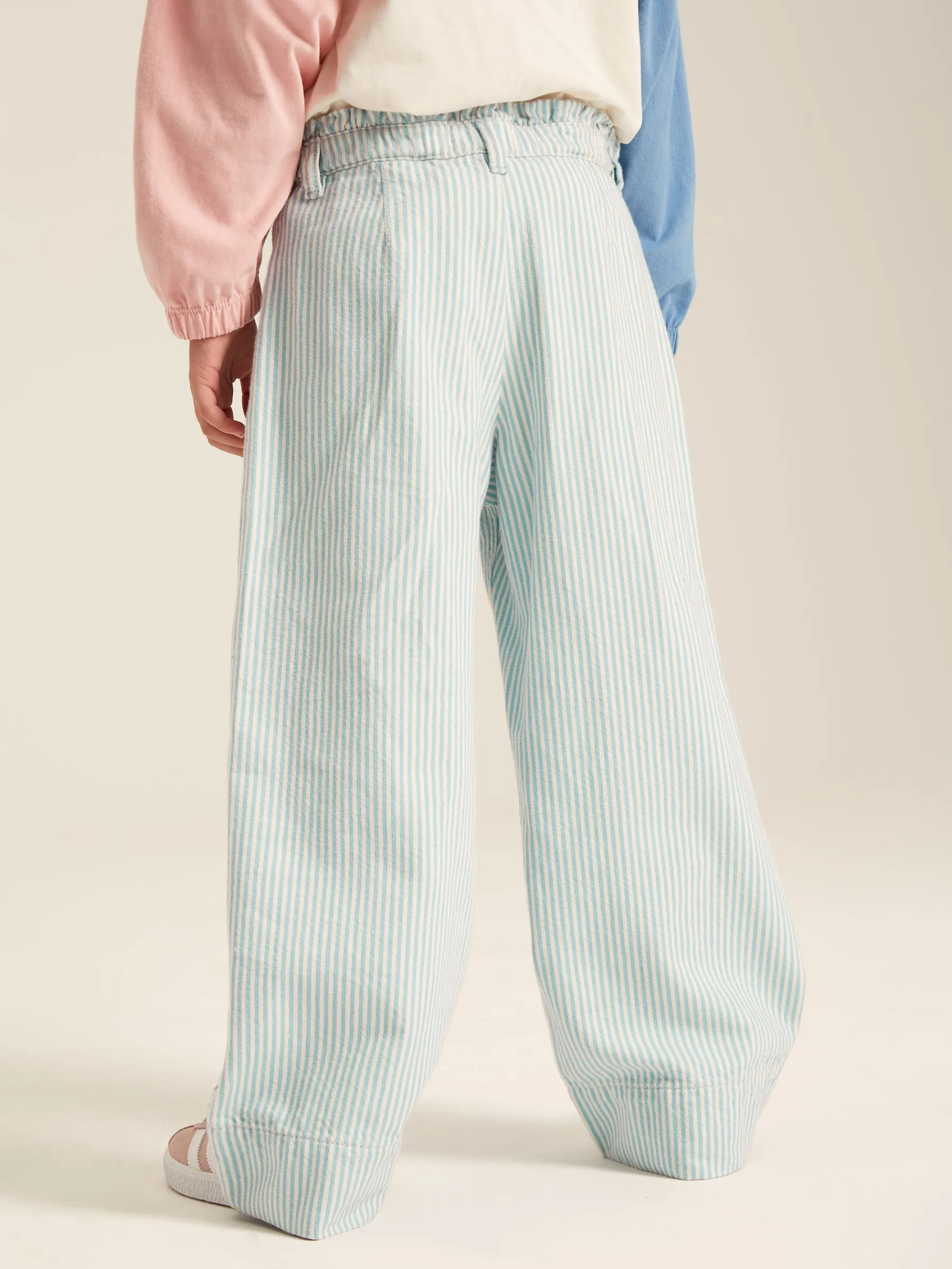 Georgia Blue Striped Wide Leg Trousers<Joules New
