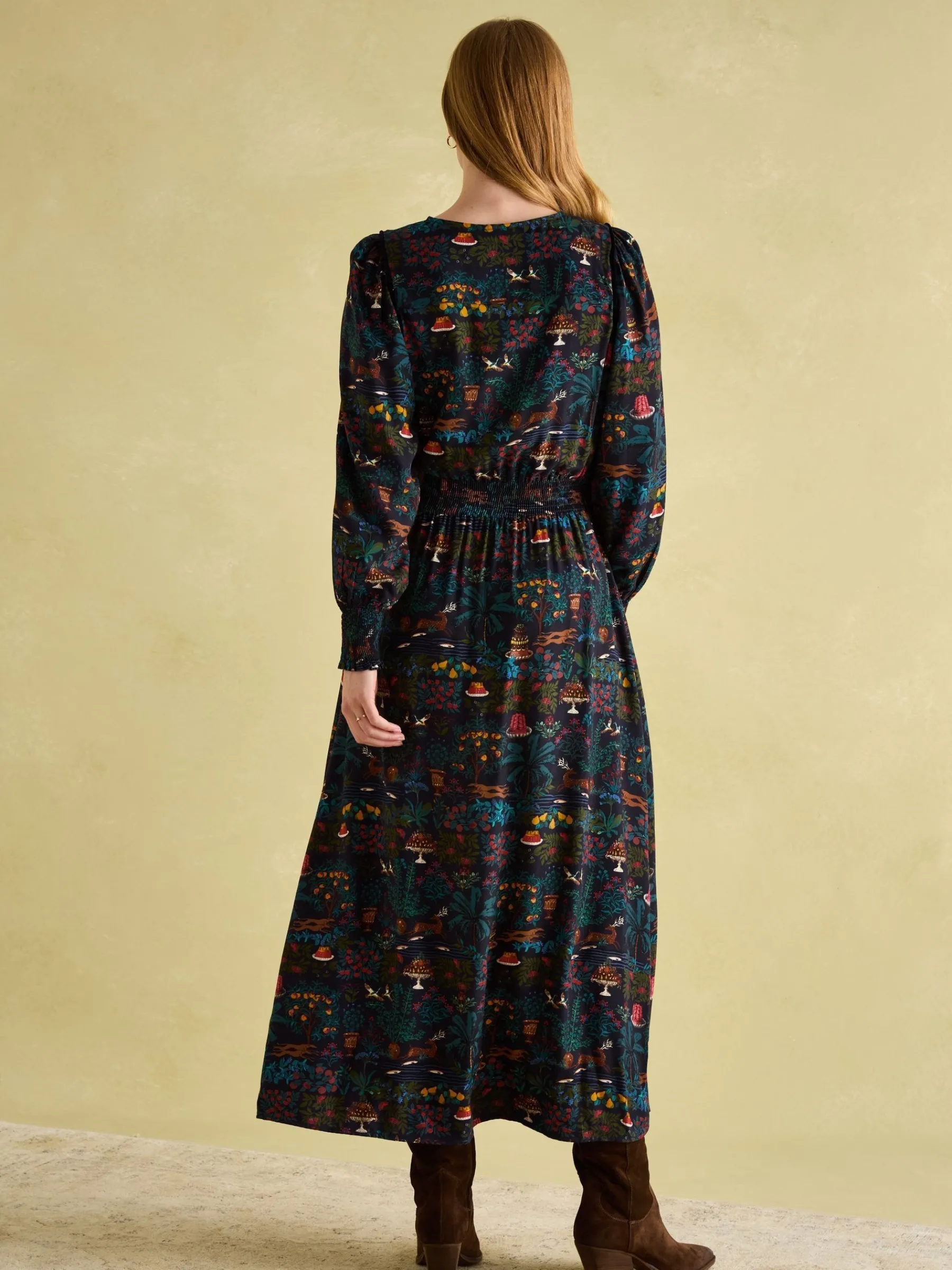 Georgina Elasticated Waist Maxi Dress<Joules Hot