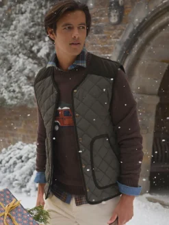 Gibson Quilted Lightweight Gilet<Joules New