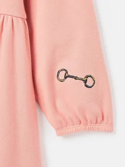 Girls' Aubrey Pink Horse Jersey Dress<Joules Online