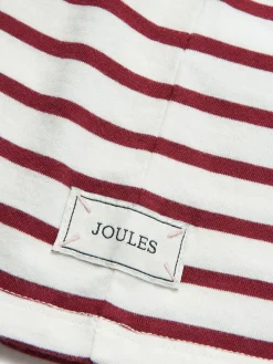 Girls' Ava Berry Red Stripe Artwork T-Shirt<Joules Clearance