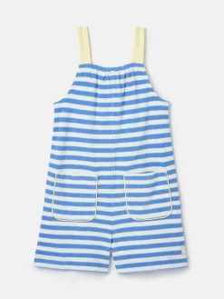 Girls' By The Sea Striped Towelling Playsuit<Joules Hot