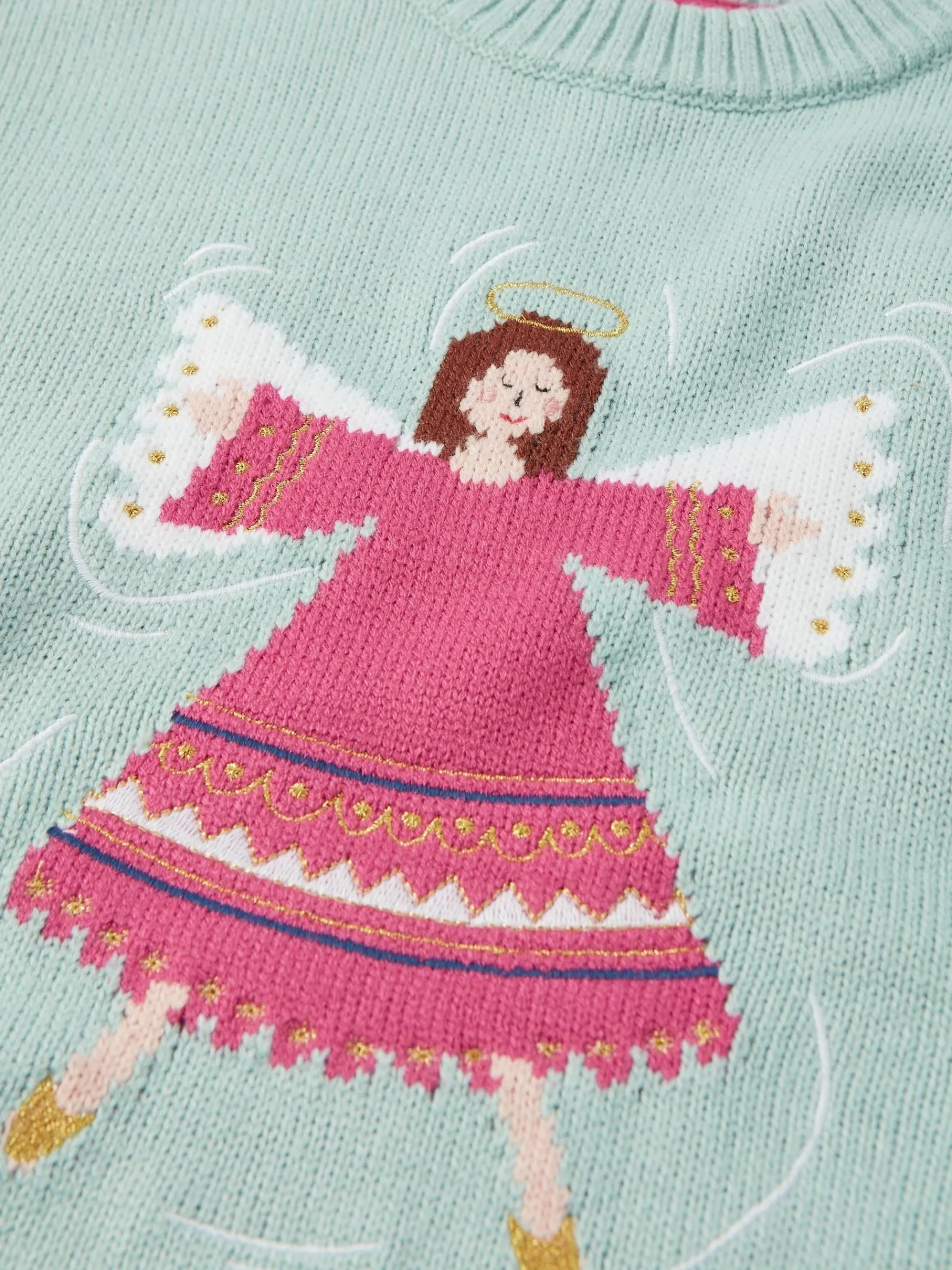 Girls' Cracking Intarsia Artwork Jumper<Joules New