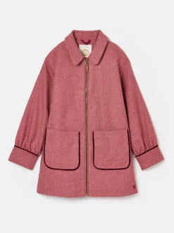 Girls' Dorothea Herringbone Tweed Coat<Joules Best