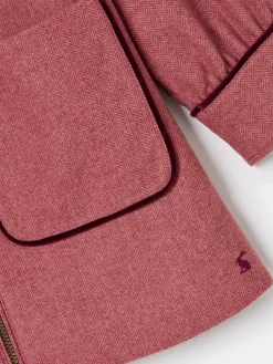 Girls' Dorothea Herringbone Tweed Coat<Joules Best