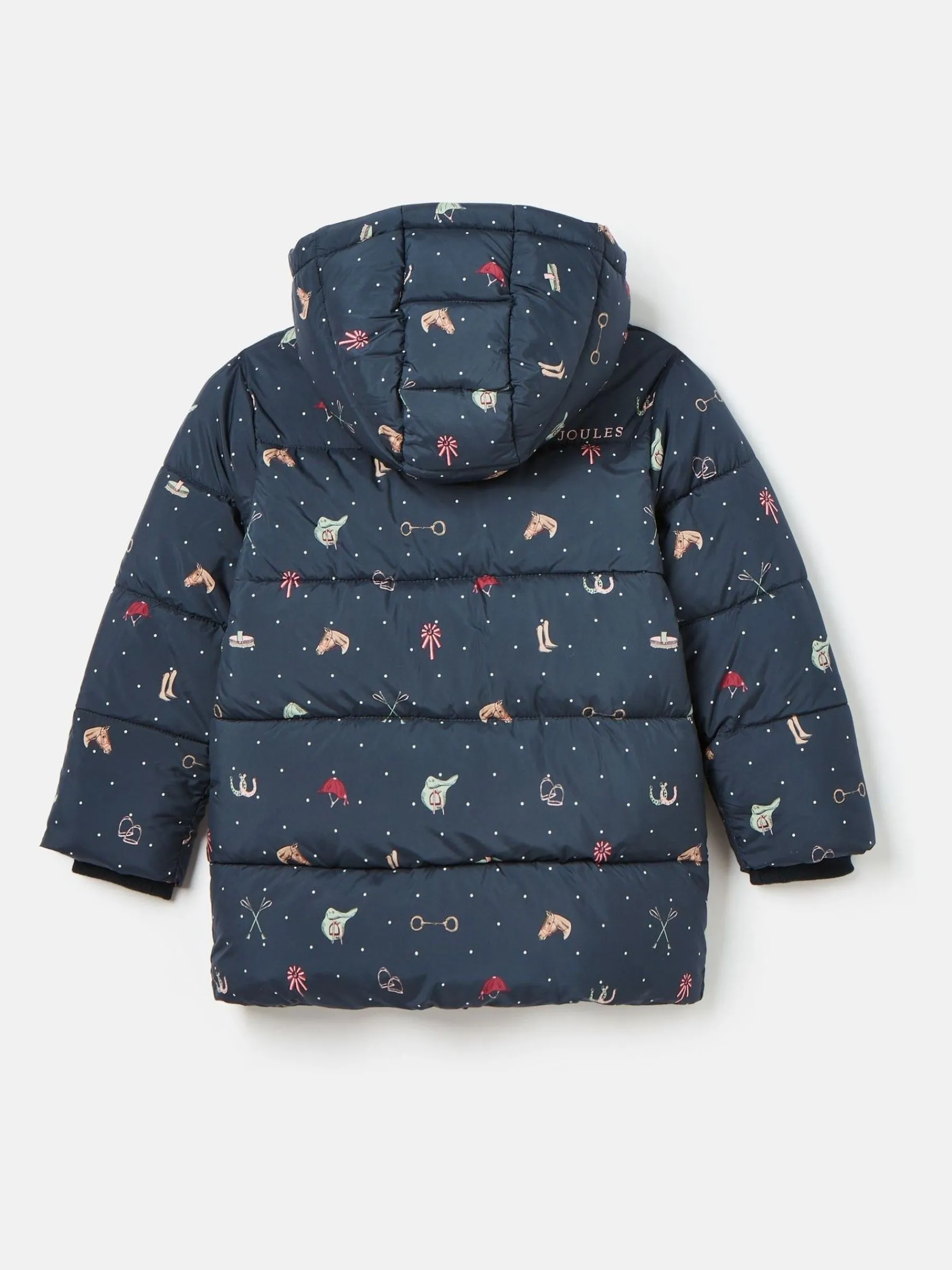 Girls' Emmeline Blue Print Showerproof Coat<Joules Hot