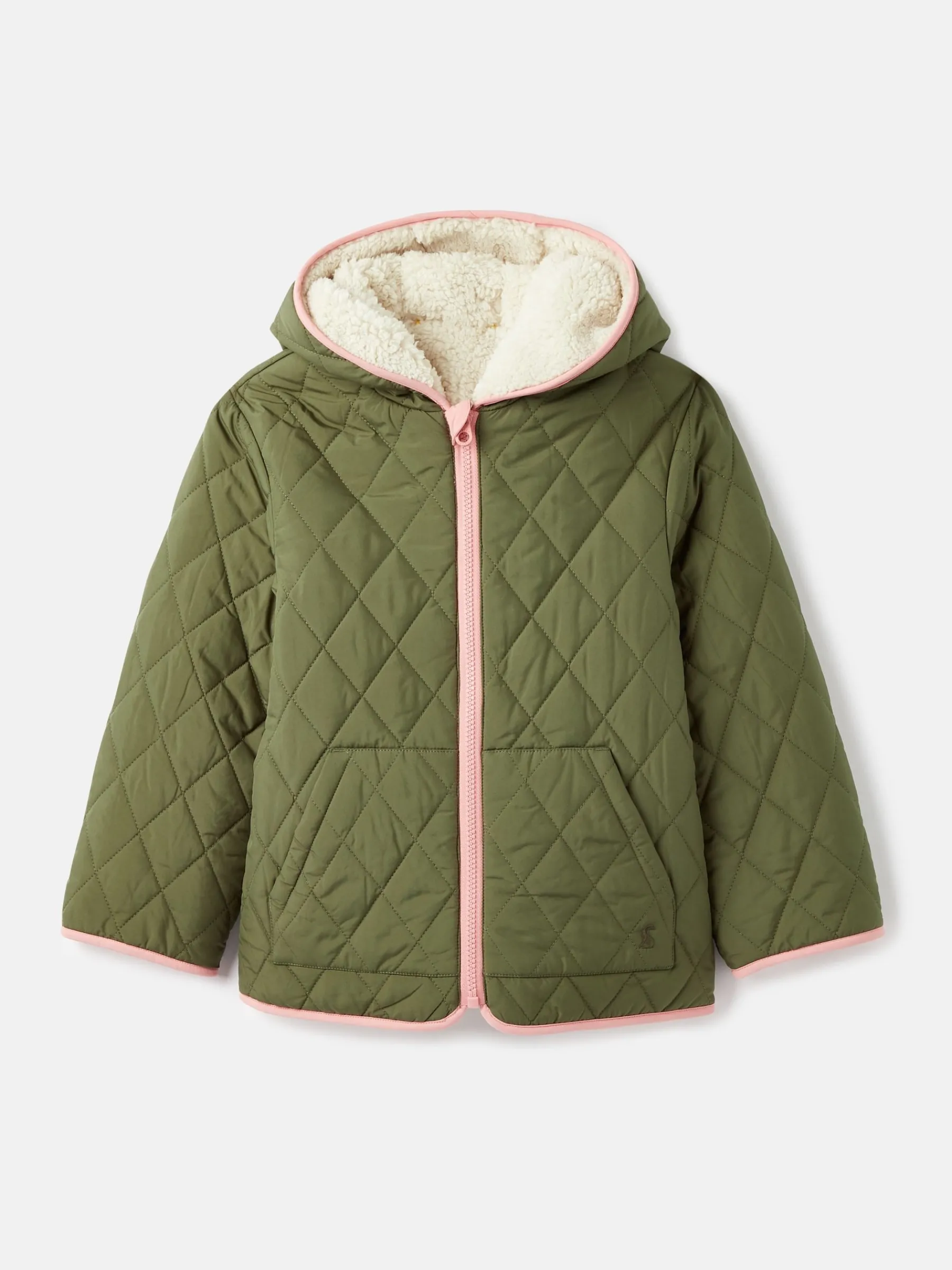 Girls' Kali Fleece Lined Reversible Quilted Jacket<Joules Hot
