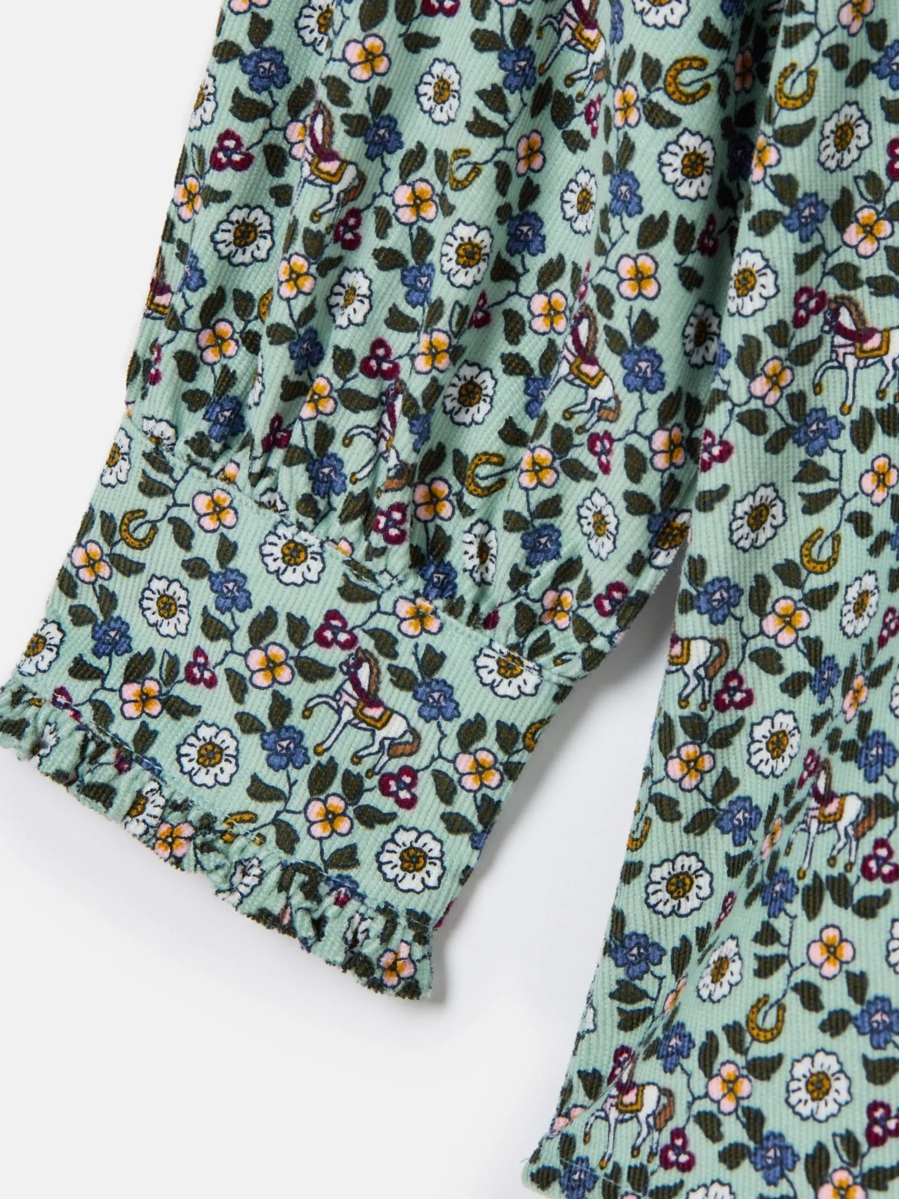 Girls' Liliana Blue Ditsy Pop Over Blouse<Joules Clearance