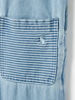 Girls' Madeline Chambray Hotch Potch Dungarees<Joules