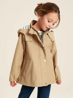 Girls' Meadow Lightweight Waterproof Raincoat With Hood<Joules New