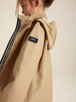Girls' Meadow Lightweight Waterproof Raincoat With Hood<Joules New