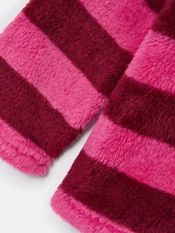 Girls' Merridie Pink Stripe Half Zip Borg Fleece<Joules Online