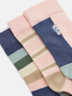 Girls' Neat Feet 3 Pack Socks<Joules Outlet